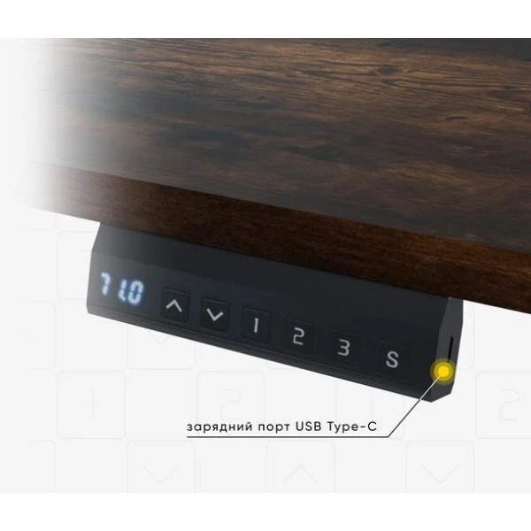 Фото - Стол с электрорегулировкой высоты Mealux PowerDesk Lite Antique (EVO-201 Lite Antique/B)
